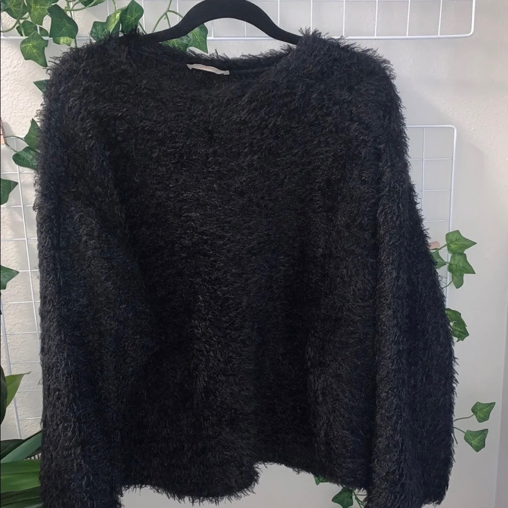 Cozy Black Knit Sweater